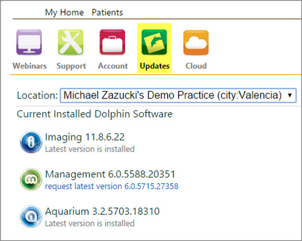 dolphin imaging install password