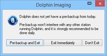 how to backup dolphin imaging 11.8